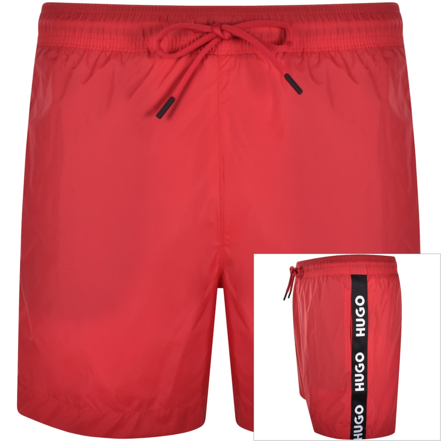 Hugo boss swim shorts red online